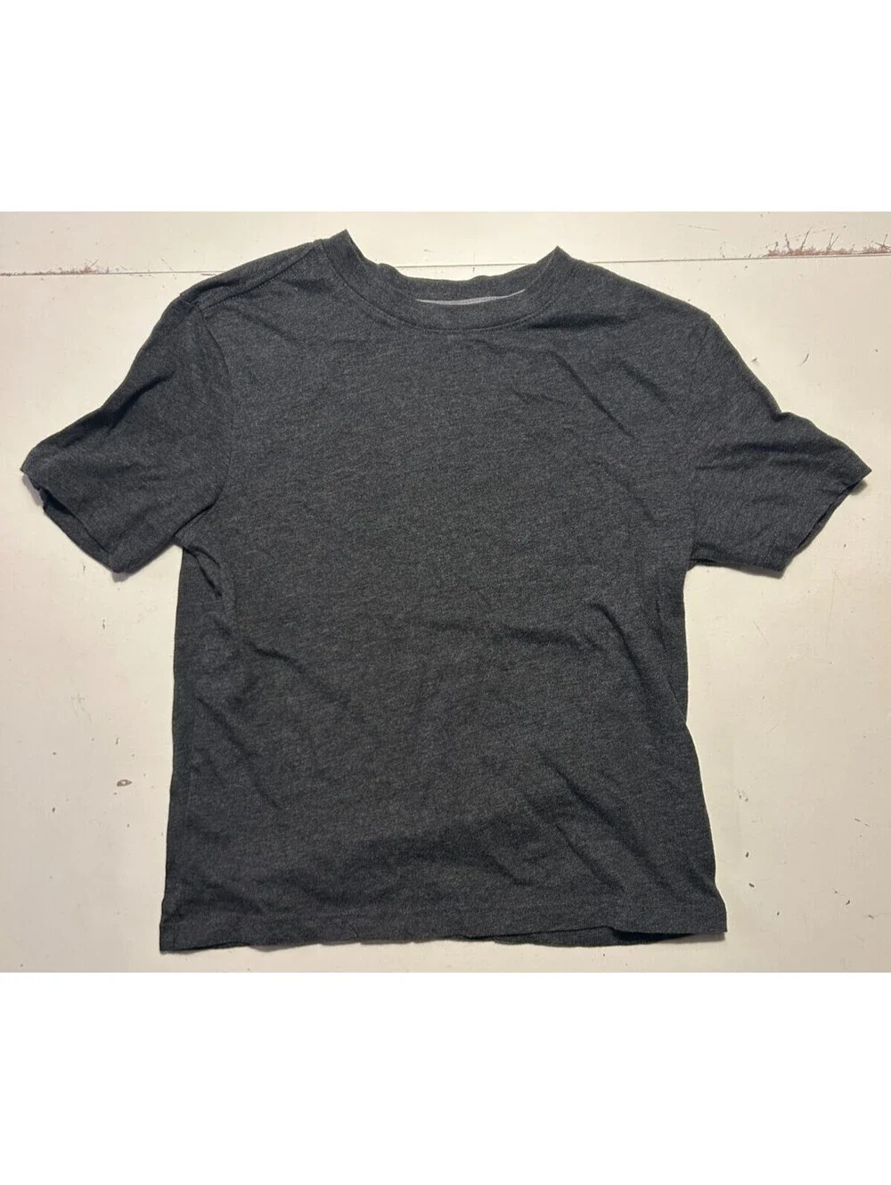 Old Navy Basic T Shirt Boys Size M (8) Short Sleeve Charcoal Gray
